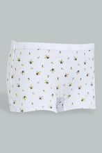 Load image into Gallery viewer, Redtag-White-Floral/Yellow-Boxer-Brief-(2Pack)-365,-Character,-Colour:Assorted,-Filter:Senior-Girls-(9-to-14-Yrs),-GSR-Briefs,-New-In,-New-In-GSR,-Non-Sale,-Section:Kidswear-Senior-Girls-9 to 14 Years