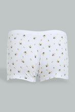 Load image into Gallery viewer, Redtag-White-Floral/Yellow-Boxer-Brief-(2Pack)-365,-Character,-Colour:Assorted,-Filter:Senior-Girls-(9-to-14-Yrs),-GSR-Briefs,-New-In,-New-In-GSR,-Non-Sale,-Section:Kidswear-Senior-Girls-9 to 14 Years