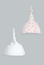 Load image into Gallery viewer, Redtag-Pink-Bunny-2-Pack-Hats-Hats-Baby-0 to 12 Months