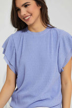 تنزيل الصورة على معرض الصور، Redtag-Blue-Crinkle-Top-Tops-Women's-