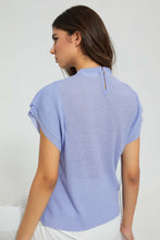 تنزيل الصورة على معرض الصور، Redtag-Blue-Crinkle-Top-Tops-Women's-
