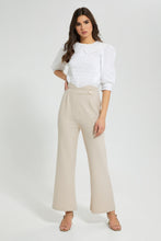 تنزيل الصورة على معرض الصور، Redtag-White-Schiffli-Collar-Detail-Blouse-Blouses-Women's-
