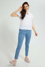 Load image into Gallery viewer, Redtag-White-Ruffle-Sleeve-Blouse-Blouses-Women's-