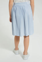 Load image into Gallery viewer, Redtag-Blue-Pleated-Knit-Skirt-Colour:Blue,-Filter:Girls-(2-to-8-Yrs),-Girls-Skirts,-New-In,-New-In-GIR,-Non-Sale,-S22B,-Section:Kidswear-Girls-2 to 8 Years