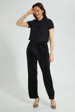Load image into Gallery viewer, Redtag-Black-Smocked-Shirt-Blouses-Women's-