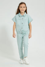 Load image into Gallery viewer, Redtag-Mint-Paper-Bag-Jean-Jeans-Baggy-Fit-Girls-2 to 8 Years