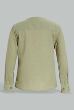Load image into Gallery viewer, Redtag-Green-Oxford-Mandarin-Shirt-Casual-Shirts-Infant-Boys-3 to 24 Months