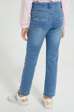 Load image into Gallery viewer, Redtag-Light-Wash-Pocket-Details-Jean-Jeans-Girls-2 to 8 Years
