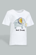تنزيل الصورة على معرض الصور، Redtag-White-Elephant-Apllique-Short-Slv-Tshirt-All-Over-Prints-Infant-Boys-3 to 24 Months