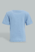 تنزيل الصورة على معرض الصور، Redtag-Blue-Crab-Slub-Short-Slv-Tshirt-All-Over-Prints-Infant-Boys-3 to 24 Months