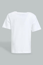 تنزيل الصورة على معرض الصور، Redtag-White-Ship-Apllique-Nautical-Short-Slv-Tshirt-All-Over-Prints-Infant-Boys-3 to 24 Months