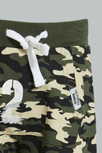Load image into Gallery viewer, Redtag-Beige-And-Green-Camo-Printed-Active-Pant-(2-Pack)-Colour:Green,-Filter:Infant-Boys-(3-to-24-Mths),-Infant-Boys-Joggers,-New-In,-New-In-INB,-Non-Sale,-S22B,-Section:Kidswear-Infant-Boys-3 to 24 Months