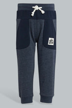 Load image into Gallery viewer, Redtag-Grey-And-Navy-Active-Pant-(2-Pack)-Joggers-Infant-Boys-3 to 24 Months