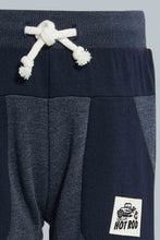 Load image into Gallery viewer, Redtag-Grey-And-Navy-Active-Pant-(2-Pack)-Joggers-Infant-Boys-3 to 24 Months