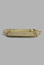 Load image into Gallery viewer, Redtag-Gold-Rectangle-Tray-(Medium)-Category:Trays,-Colour:Gold,-DANDELION,-Filter:Home-Dining,-HMW-DIN-Sew-Serveware,-New-In,-New-In-HMW-DIN,-Non-Sale,-S22B,-Section:Homewares-Home-Dining-