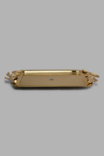 Load image into Gallery viewer, Redtag-Gold-Rectangle-Tray-(Large)-Category:Trays,-Colour:Gold,-DANDELION,-Filter:Home-Dining,-HMW-DIN-Sew-Serveware,-New-In,-New-In-HMW-DIN,-Non-Sale,-S22B,-Section:Homewares-Home-Dining-