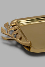Load image into Gallery viewer, Redtag-Gold-Rectangle-Tray-(Large)-Category:Trays,-Colour:Gold,-DANDELION,-Filter:Home-Dining,-HMW-DIN-Sew-Serveware,-New-In,-New-In-HMW-DIN,-Non-Sale,-S22B,-Section:Homewares-Home-Dining-