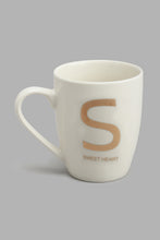 Load image into Gallery viewer, Redtag-Gold-Alphabet-Single-Mug-S-Sweet-Heart-Mugs-Home-Dining-