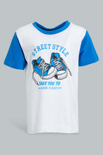 تنزيل الصورة على معرض الصور، Redtag-White-And-Royal-3-Pack-Shark-Pyjama-Set-Set-Pyjama-Sets-Infant-Boys-3 to 24 Months
