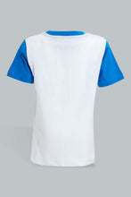 تنزيل الصورة على معرض الصور، Redtag-White-And-Royal-3-Pack-Shark-Pyjama-Set-Set-Pyjama-Sets-Infant-Boys-3 to 24 Months