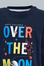 تنزيل الصورة على معرض الصور، Redtag-Navy-And-Red-3-Pack-Pyjama-Set-Set-Pyjama-Sets-Infant-Boys-3 to 24 Months