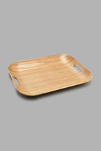 تنزيل الصورة على معرض الصور، Redtag-Brown-Wooden-Rectangle-Tray-(Medium)-Trays-Home-Dining-