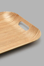 تنزيل الصورة على معرض الصور، Redtag-Brown-Wooden-Rectangle-Tray-(Medium)-Trays-Home-Dining-