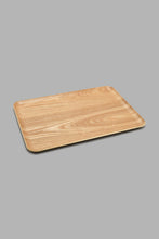 تنزيل الصورة على معرض الصور، Redtag-Brown-Wooden-Rectangle-Tray-(Medium)-Trays-Home-Dining-