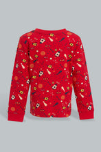 تنزيل الصورة على معرض الصور، Redtag-White-And-Red-Space-4-Pack-Long-Pyjama-Set-Set-Pyjama-Sets-Infant-Boys-3 to 24 Months