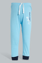 تنزيل الصورة على معرض الصور، Redtag-White-And-Blue-Dino-4-Pack-Long-Pyjama-Set-Set-Pyjama-Sets-Infant-Boys-3 to 24 Months
