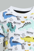 تنزيل الصورة على معرض الصور، Redtag-Multi-Color-Dino-Printed-Short-Slv-T-Shirt-Colour:Assorted,-Filter:Infant-Boys-(3-to-24-Mths),-Infant-Boys-T-Shirts,-New-In,-New-In-INB,-Non-Sale,-S22B,-Section:Kidswear,-TBL-Infant-Boys-3 to 24 Months