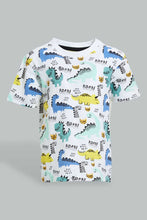 تنزيل الصورة على معرض الصور، Redtag-Multi-Color-Dino-Printed-Short-Slv-T-Shirt-Colour:Assorted,-Filter:Infant-Boys-(3-to-24-Mths),-Infant-Boys-T-Shirts,-New-In,-New-In-INB,-Non-Sale,-S22B,-Section:Kidswear,-TBL-Infant-Boys-3 to 24 Months