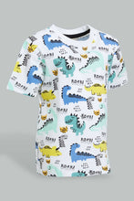 تنزيل الصورة على معرض الصور، Redtag-Multi-Color-Dino-Printed-Short-Slv-T-Shirt-Colour:Assorted,-Filter:Infant-Boys-(3-to-24-Mths),-Infant-Boys-T-Shirts,-New-In,-New-In-INB,-Non-Sale,-S22B,-Section:Kidswear,-TBL-Infant-Boys-3 to 24 Months