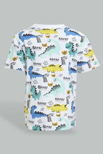 تنزيل الصورة على معرض الصور، Redtag-Multi-Color-Dino-Printed-Short-Slv-T-Shirt-Colour:Assorted,-Filter:Infant-Boys-(3-to-24-Mths),-Infant-Boys-T-Shirts,-New-In,-New-In-INB,-Non-Sale,-S22B,-Section:Kidswear,-TBL-Infant-Boys-3 to 24 Months