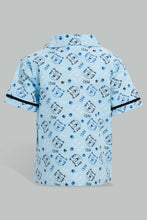 تنزيل الصورة على معرض الصور، Redtag-Blue-Tiger-Printed-Woven-Short-Pj-Set-(2-Pack)-Pyjama-Sets-Infant-Boys-3 to 24 Months