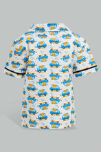 تنزيل الصورة على معرض الصور، Redtag-White-Car-Printed-Woven-Short-Pj-Set-(2-Pack)-Pyjama-Sets-Infant-Boys-3 to 24 Months