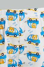 تنزيل الصورة على معرض الصور، Redtag-White-Car-Printed-Woven-Short-Pj-Set-(2-Pack)-Pyjama-Sets-Infant-Boys-3 to 24 Months