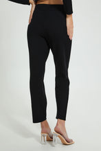 Load image into Gallery viewer, Redtag-Black-Knitted-Trouser-Trousers-Women's-