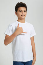 Load image into Gallery viewer, Redtag-White-Allover-Print-Shirt-With-T-Shirt-Casual-Shirts-Senior-Boys-9 to 14 Years