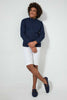 Redtag-Navy-Seer-Sucker-Solid-Casual-Shirt-Casual-Shirts-Senior-Boys-9 to 14 Years