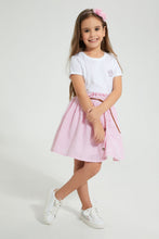 تنزيل الصورة على معرض الصور، Redtag-White-Rounded-Neck-T-Shirt-W/-Folded-Sleeve-Colour:White,-Filter:Girls-(2-to-8-Yrs),-Girls-T-Shirts,-New-In,-New-In-GIR,-Non-Sale,-PPE,-S22B,-Section:Kidswear-Girls-2 to 8 Years