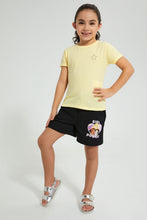 تنزيل الصورة على معرض الصور، Redtag-Yellow-Rounded-Neck-T-Shirt-W/-Folded-Sleeve-Colour:Yellow,-Filter:Girls-(2-to-8-Yrs),-Girls-T-Shirts,-New-In,-New-In-GIR,-Non-Sale,-PPE,-S22B,-Section:Kidswear-Girls-2 to 8 Years