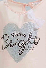 تنزيل الصورة على معرض الصور، Redtag-Pink-Embellished-Word-Printed-T-Shirt-Embellished-Infant-Girls-3 to 24 Months