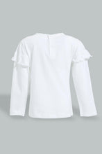 تنزيل الصورة على معرض الصور، Redtag-White-Bunny-Embellished-Fashion-Tee-Graphic-Prints-Infant-Girls-3 to 24 Months