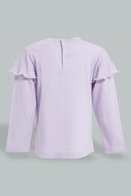 تنزيل الصورة على معرض الصور، Redtag-Lilac-Embroideredellished-Fashion-T-Shirt-Embellished-Infant-Girls-3 to 24 Months