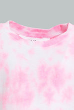 تنزيل الصورة على معرض الصور، Redtag-Pink-Tie-Dye-Fashion-Tee-All-Over-Prints-Infant-Girls-3 to 24 Months
