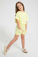Load image into Gallery viewer, Redtag-Yellow-Box-Fit-Casual-Set-Sets-Girls-2 to 8 Years