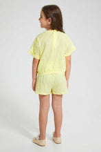 Load image into Gallery viewer, Redtag-Yellow-Box-Fit-Casual-Set-Sets-Girls-2 to 8 Years