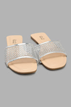 تنزيل الصورة على معرض الصور، Redtag-Silver-Embellished-Mule-Mules-Women's-