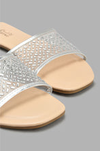 تنزيل الصورة على معرض الصور، Redtag-Silver-Embellished-Mule-Mules-Women's-